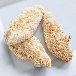 Baked Chicken Tenders with Crispy Panko Breading - This easy chicken tenders recipe with panko breading is a family favorite! The kids can even help prepare these! The panko breading makes them nice and crispy straight out of the oven, no need for frying. #chickenrecipes #chickentenders #kidfriendlyfoods