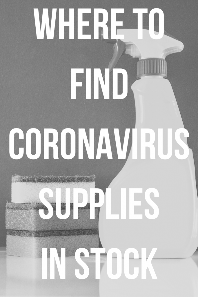 Where to Find Coronavirus Supplies in Stock -- If you're looking for baby wipes, hand sanitizer, or even toilet paper in stock, read this! I've scoured the Internet to find the retailers with IN STOCK coronavirus supplies. Share with your friends and family! #coronavirus #covid19 #cdc