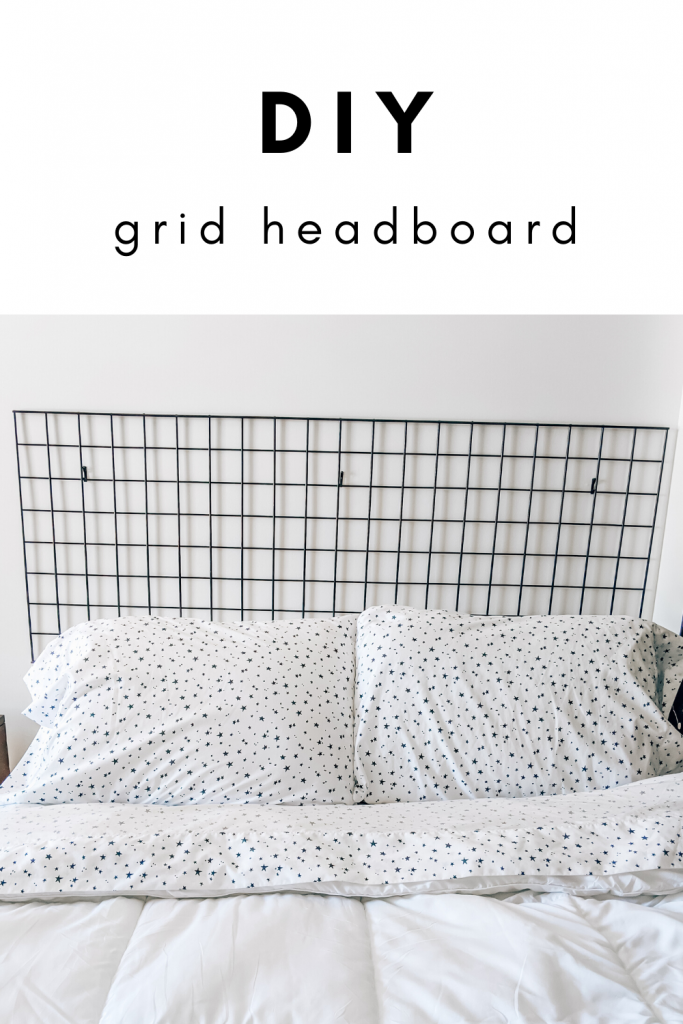 DIY Grid Headboard - DIY Headboard Ideas - Genius DIY modern headboard ideas that are actually affordable! #headboard #scandinavian #modern #minimalist