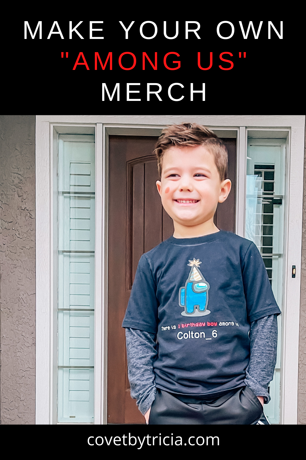 DIY Among Us Shirt - How to Make Among Us Merch - Make your own Among Us shirt with these simple DIY instructions! #amongus #amongusmerch #cricut 