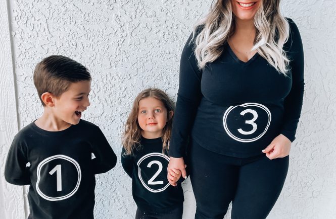 Third Baby Announcement - Pregnancy Announcement for Third Baby