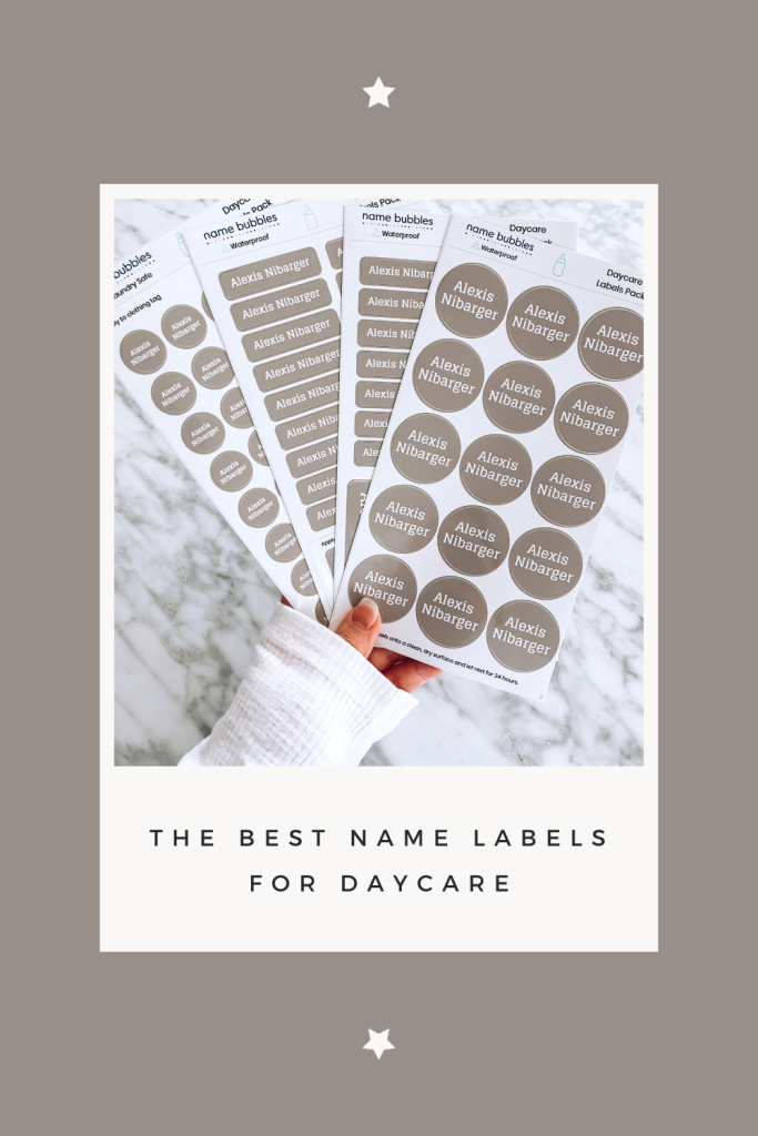 The Best Daycare Labels - Name Labels for Daycare. Name Bubbles Reviews, Name Bubbles Daycare labels, sippy cup labels, backpack labels, name bubbles labels
