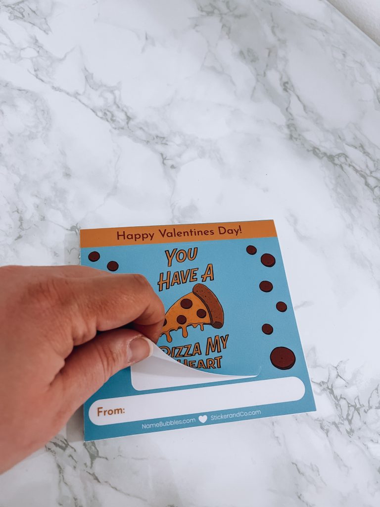 Non-Food Valentines for Kids, Non Food Valentines for Kids, Non-Food Valentine's Day Ideas, Valentines stickers, You've Got a Pizza My Heart, Boys Valentines, Valentines for Boys 