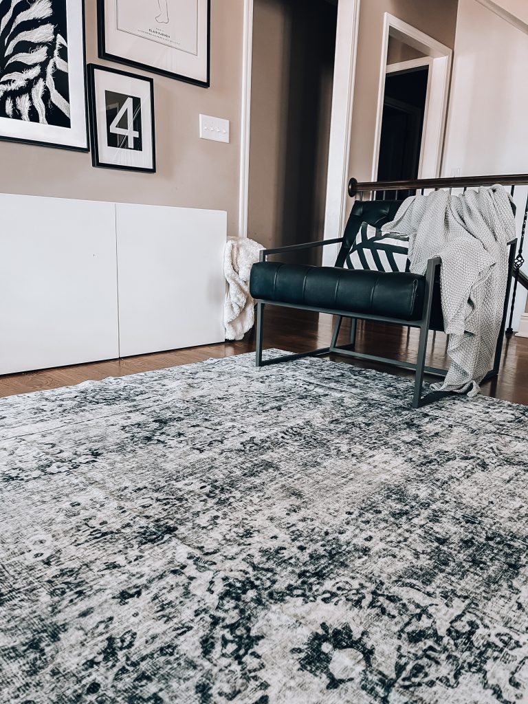 Easy Living Room Refresh Ideas - Joydeco Rugs and Throws - Modern living room ideas, contemporary living room ideas, chic family room decor